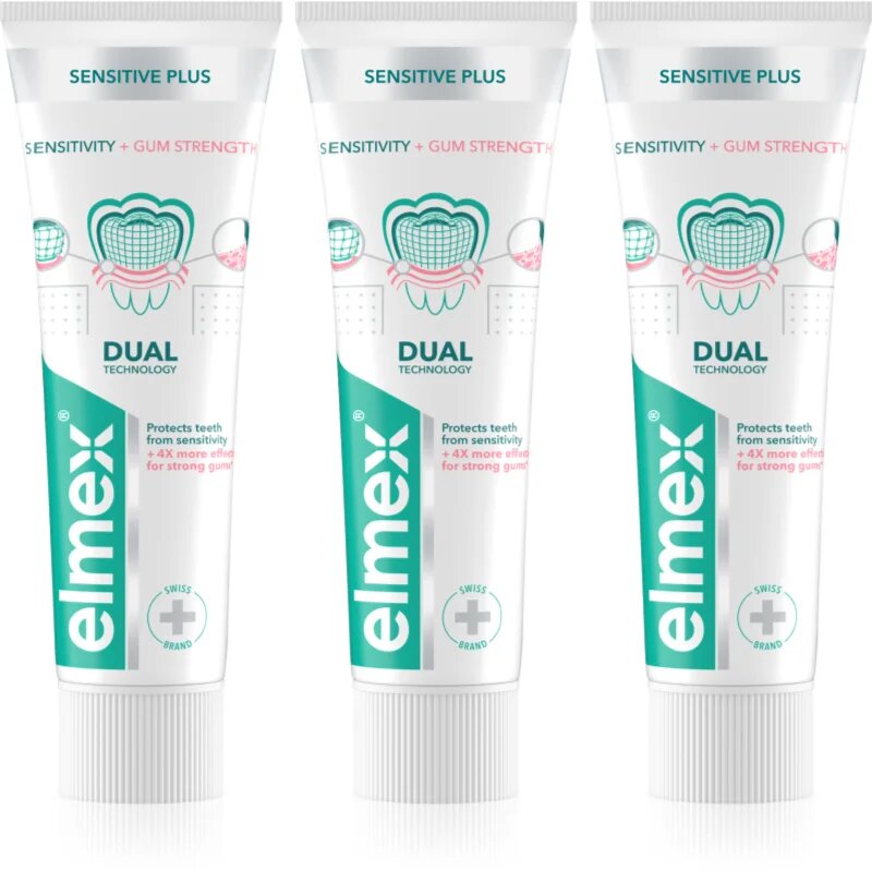Elmex Sensitive Professional Repair & Prevent pastă de dinți pentru dinti sensibili 3x75 ml