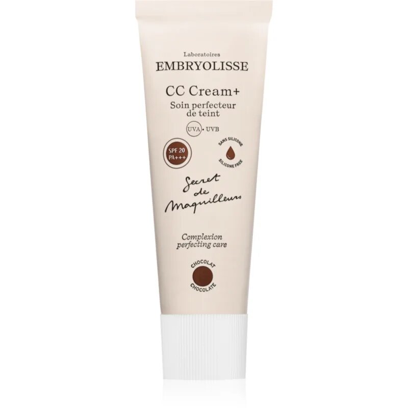 Embryolisse CC Cream + crema CC hidratanta SPF 20 culoare Chocolate 30 ml