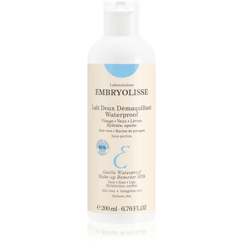 Embryolisse Lait Doux Démaquillant Waterproof lapte demachiant hidratant pentru toate tipurile de ten 200 ml