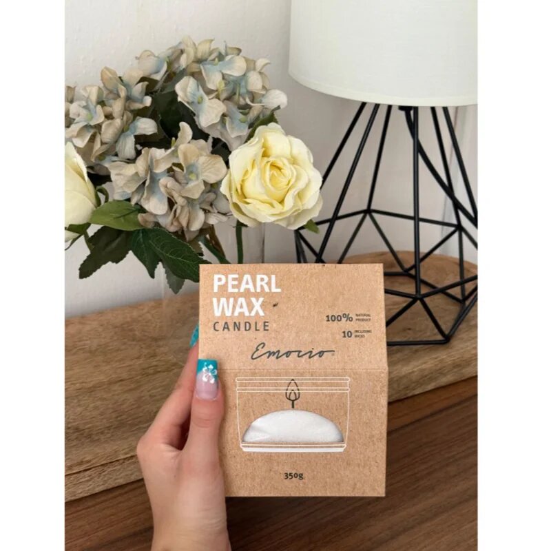 Emocio Pearl Wax White lumanare 350 g