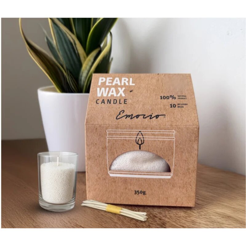 Emocio Pearl Wax White lumanare 350 g
