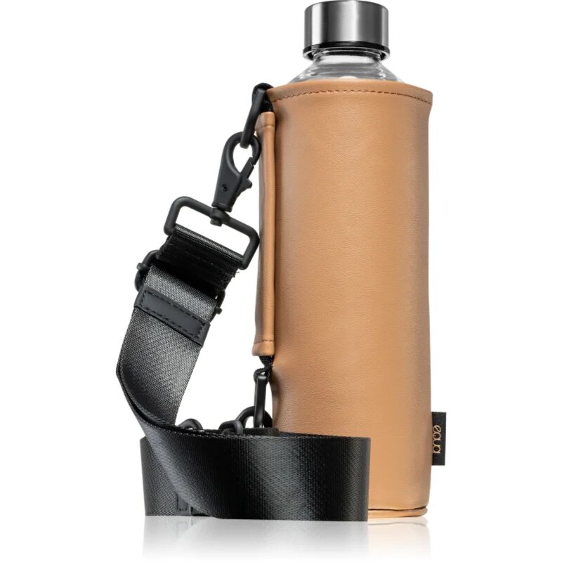 EQUA Mismatch Crossbody sticlă pentru apă + husă culoare Maple 1 buc