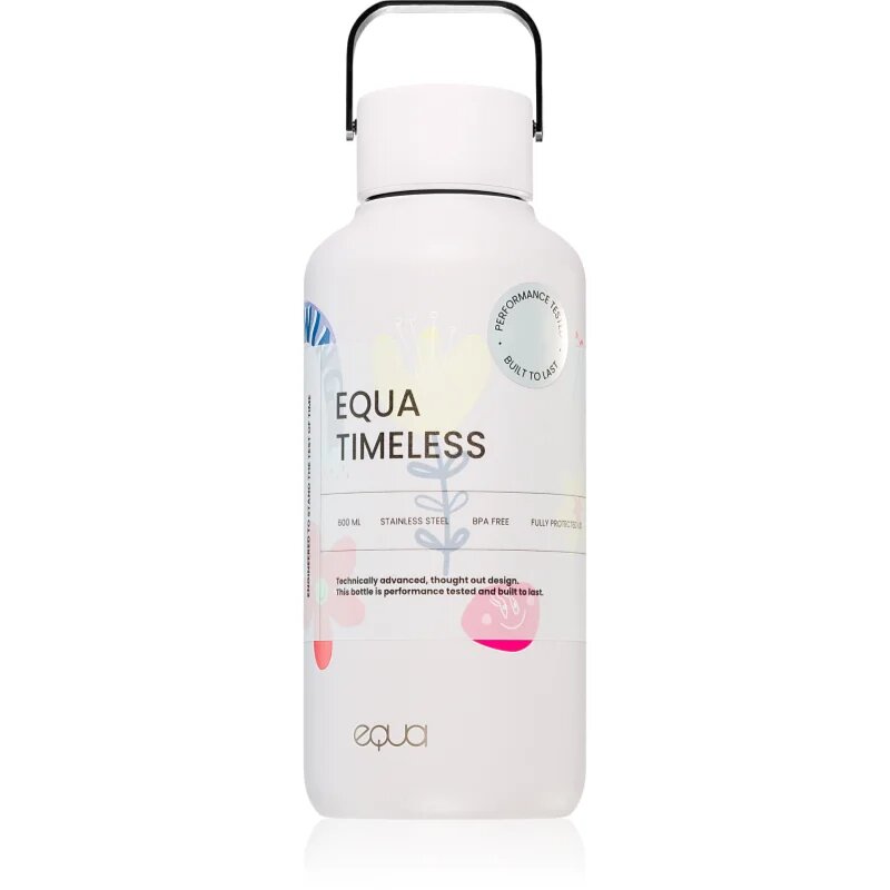 EQUA Timeless sticlă inoxidabilă pentru apă mica culoare Flower Power 1 buc