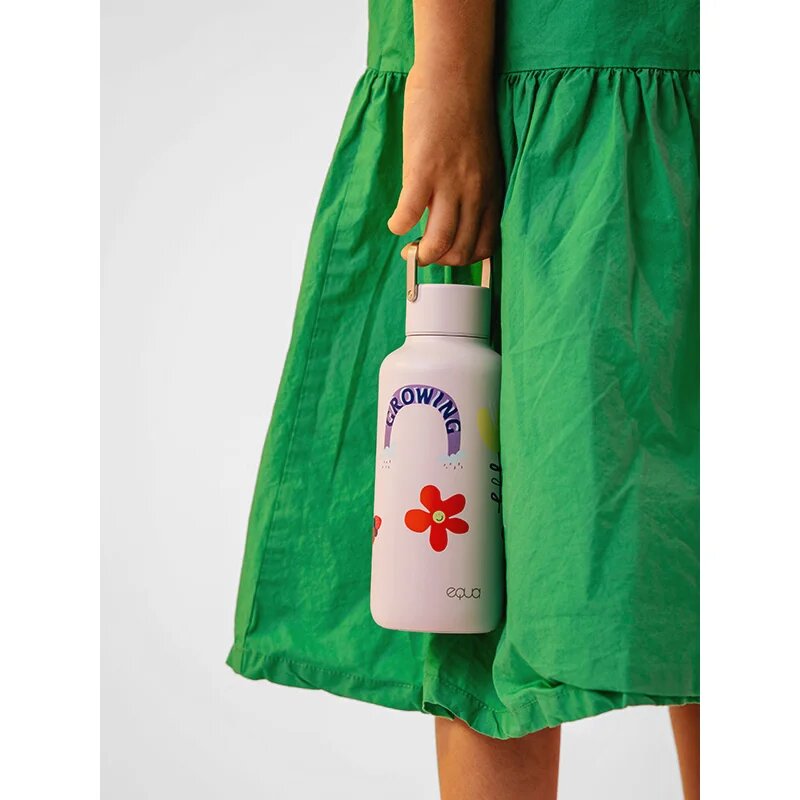 EQUA Timeless sticlă inoxidabilă pentru apă mica culoare Flower Power 1 buc