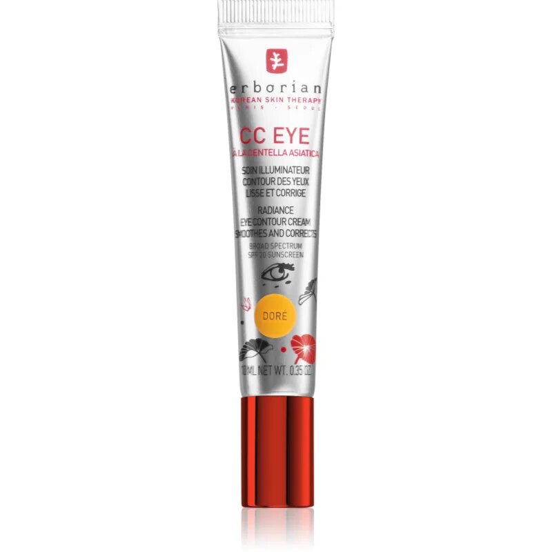 Erborian CC Eye crema de tonifiere pentru zona ochilor cu un efect de netezire SPF 20 culoare Doré 10 ml
