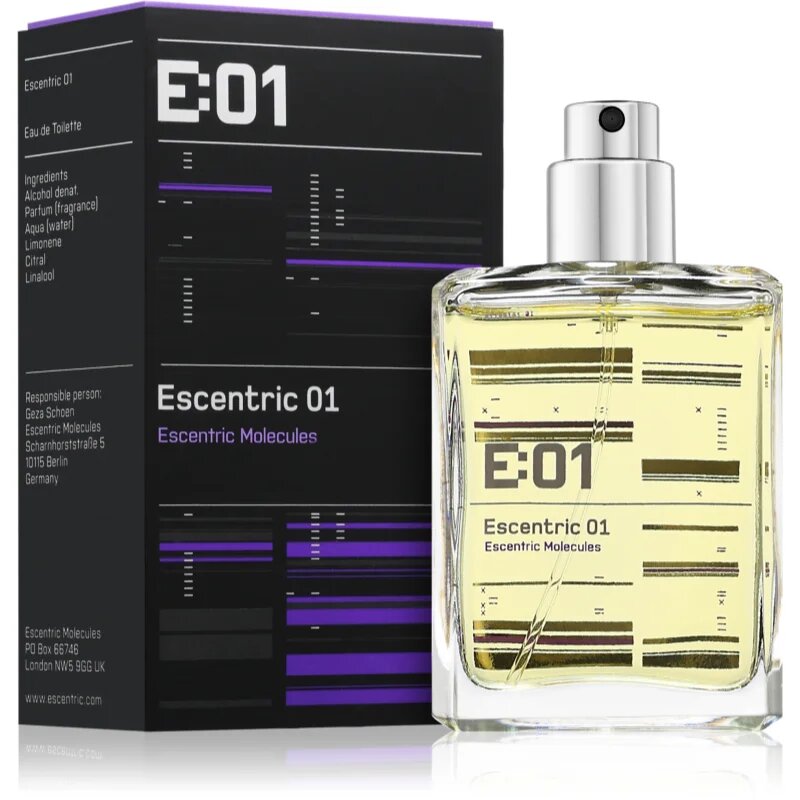Escentric Molecules Escentric 01 Eau de Toilette unisex + Case 30 ml