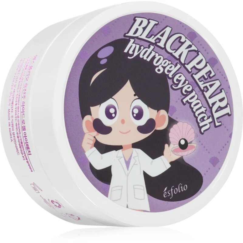 esfolio Black Pearl pernuțe din hidrogel zona ochilor 60 buc
