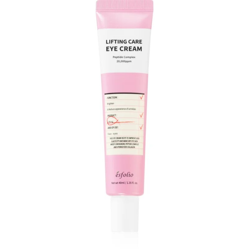 esfolio Lifting Care cremă de ochi cu efect de lifting cu colagen 40 ml
