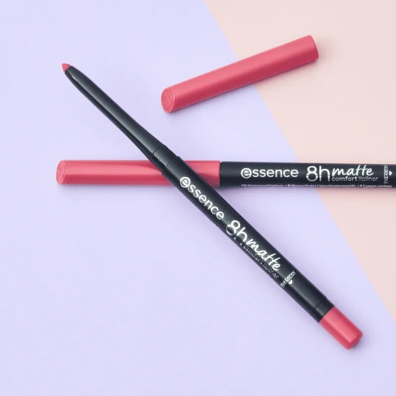 essence 8h Matte Comfort dermatograf mat de buze cu ascutitoare culoare 05 Pink Blush 0.3 g