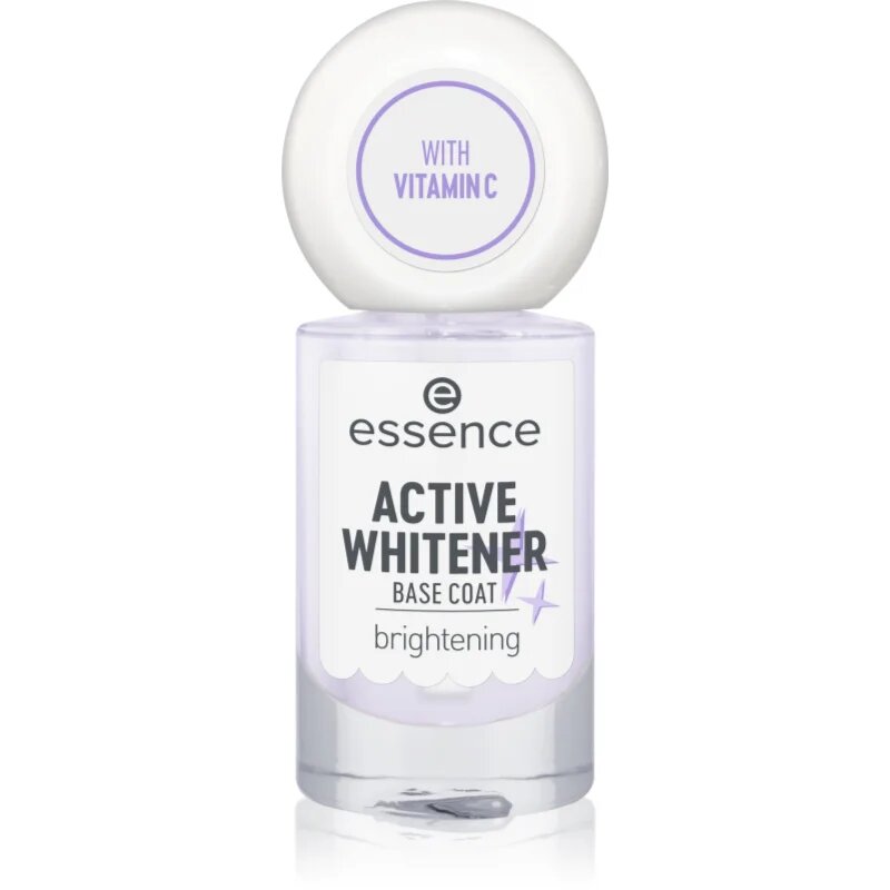 essence Active Whitener Base Coat lac intaritor de baza pentru unghii cu efect de albire 8 ml