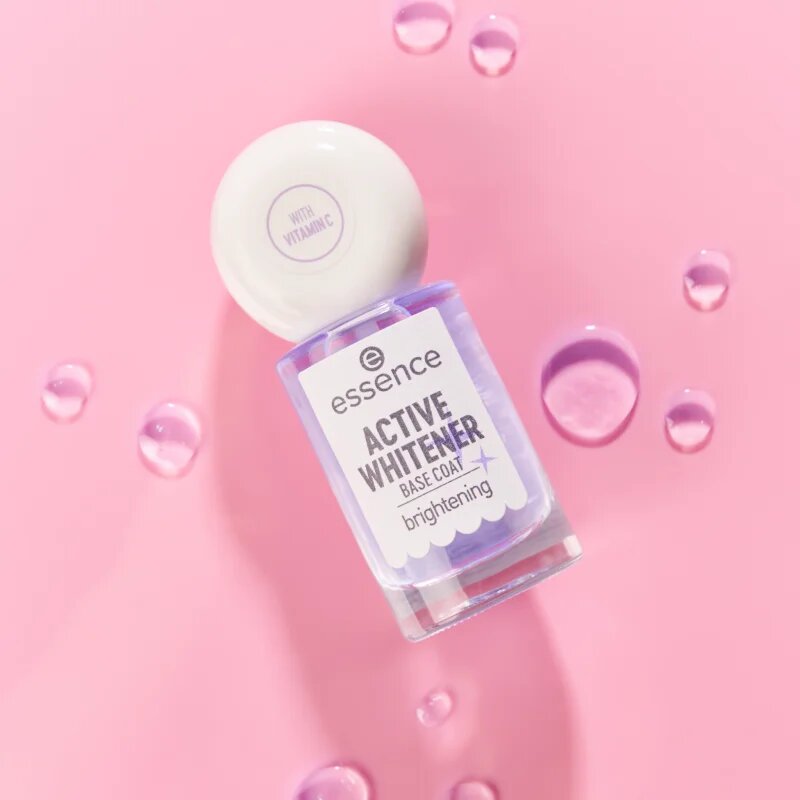 essence Active Whitener Base Coat lac intaritor de baza pentru unghii cu efect de albire 8 ml