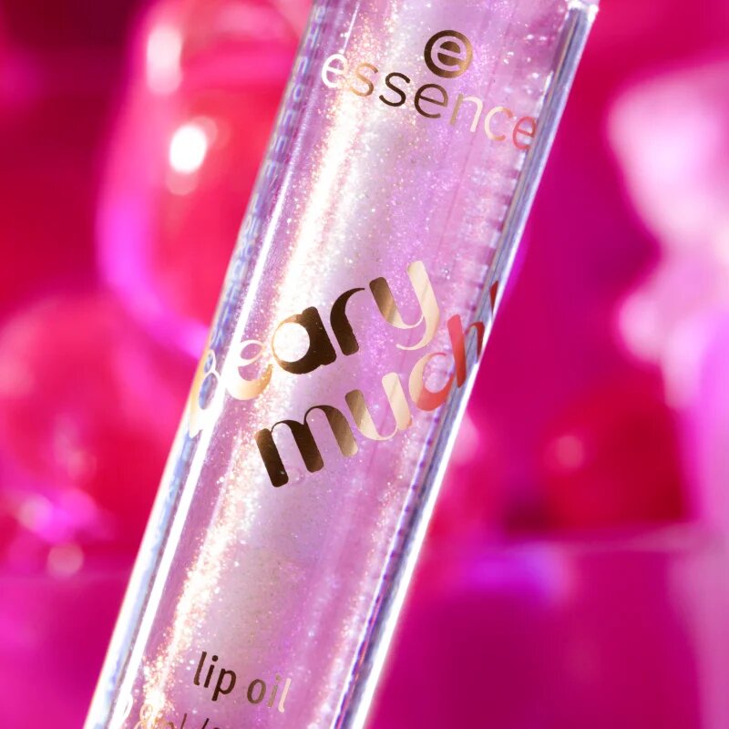 essence Beary much! ulei pentru buze cu particule stralucitoare culoare 01 RaspBeary Kiss 2.8 ml