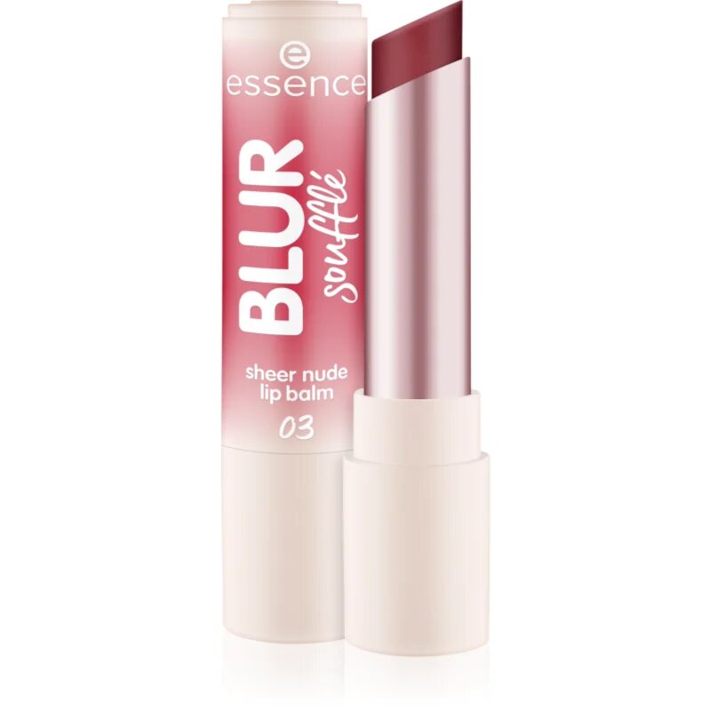 essence Blur Soufflé balsam de buze colorat cu efect matifiant culoare 03 Nude Peach 3 g