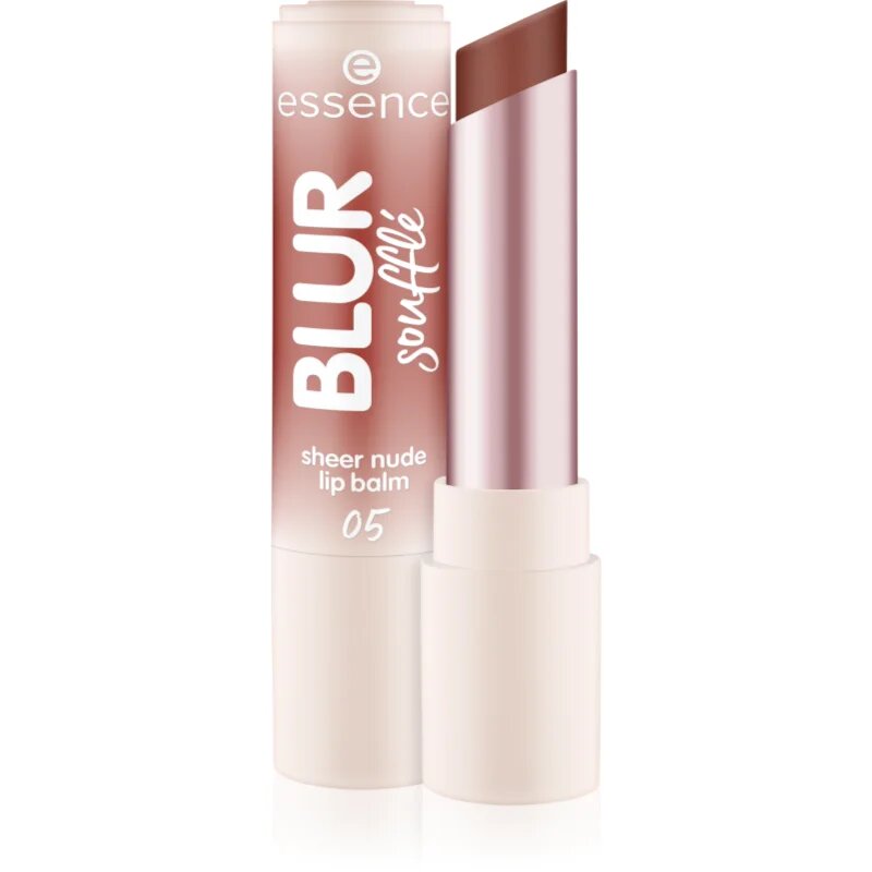 essence Blur Soufflé balsam de buze colorat cu efect matifiant culoare 05 Nude Toffee 3 g