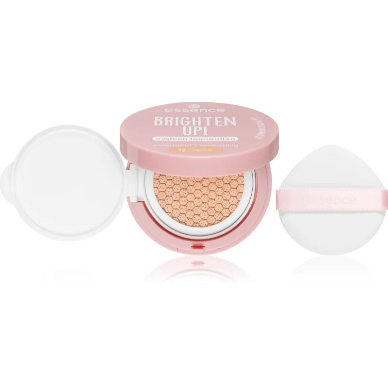 essence BRIGHTEN UP! Cushion Foundation fond de ten tip cushon culoare 12 Creme 12 g