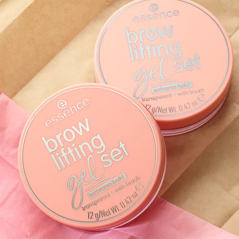 essence Brow Lifting Gel Set gel fixare pentru sprâncene cu pensula 12 g