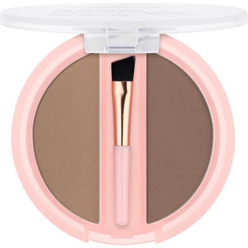 essence Brow Powder Duo set pentru sprancene culoare 01 Light 1.8 g