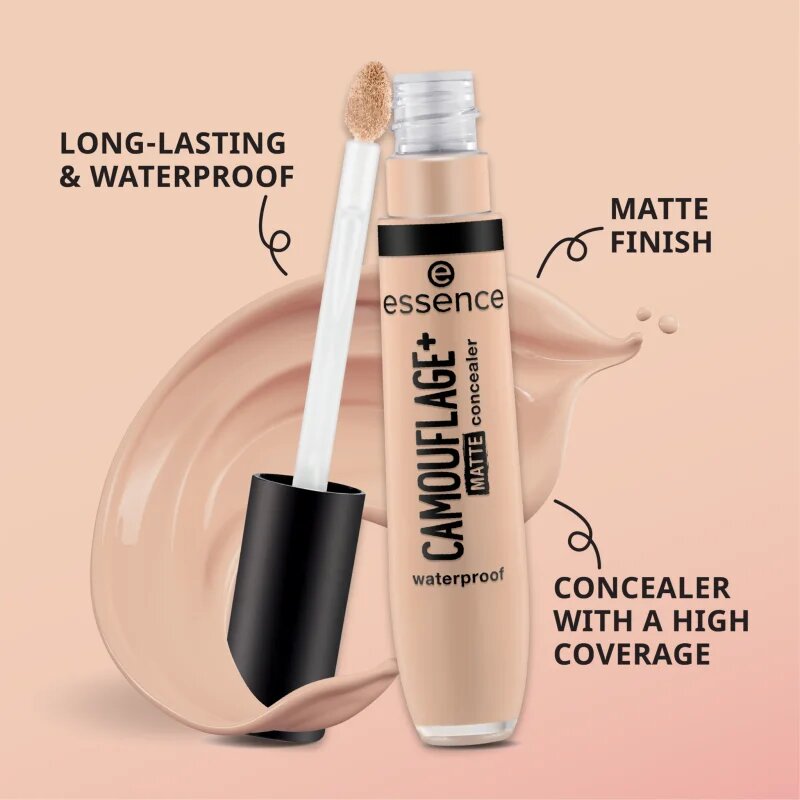 essence CAMOUFLAGE+ MATTE corector lichid cu efect matifiant culoare 210 8 ml