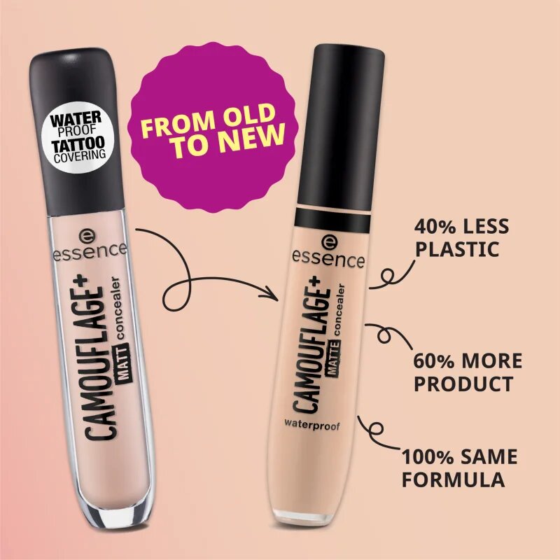 essence CAMOUFLAGE+ MATTE corector lichid cu efect matifiant culoare 50 8 ml