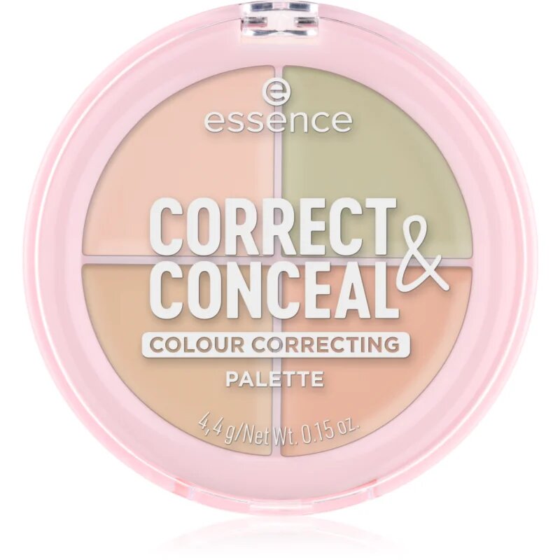 essence CORRECT & CONCEAL paleta corectoare pentru uniformizarea nuantei tenului 4.4 g