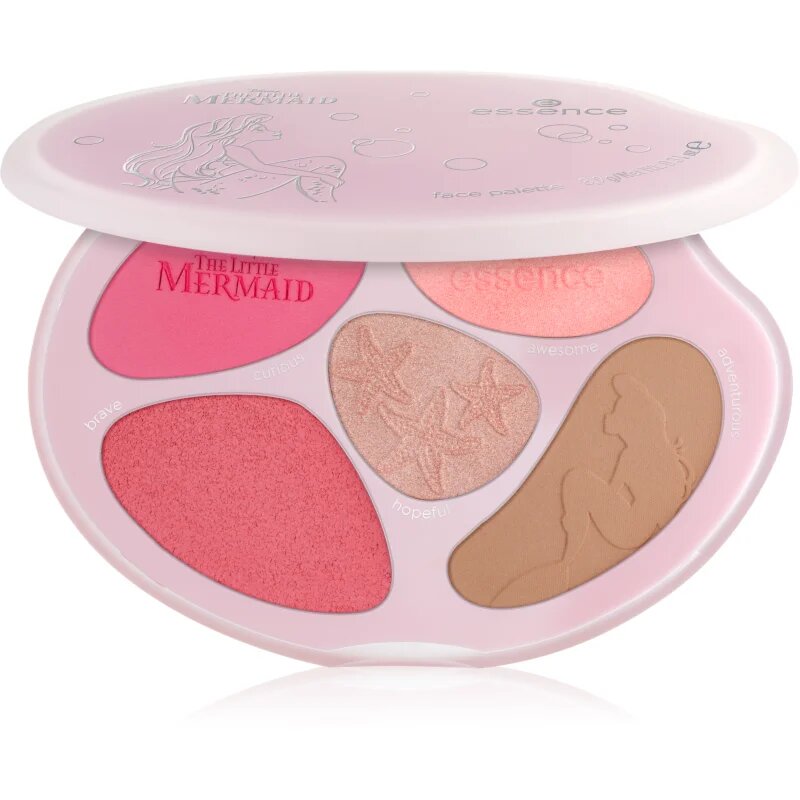 essence Disney The Little Mermaid paletă de farduri pentru obraji culoare 01 The World Is My Oyster! 8.9 g