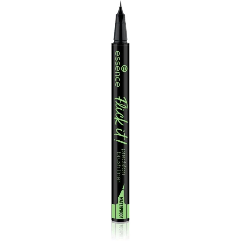 essence Flick it! contur de precizie rezistent la apă pentru ochi culoare 01 Black 0.5 ml