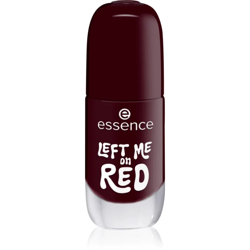 essence Gel Nail Polish lac de unghii sub forma de gel culoare 12 LEFT ME on RED 8 ml
