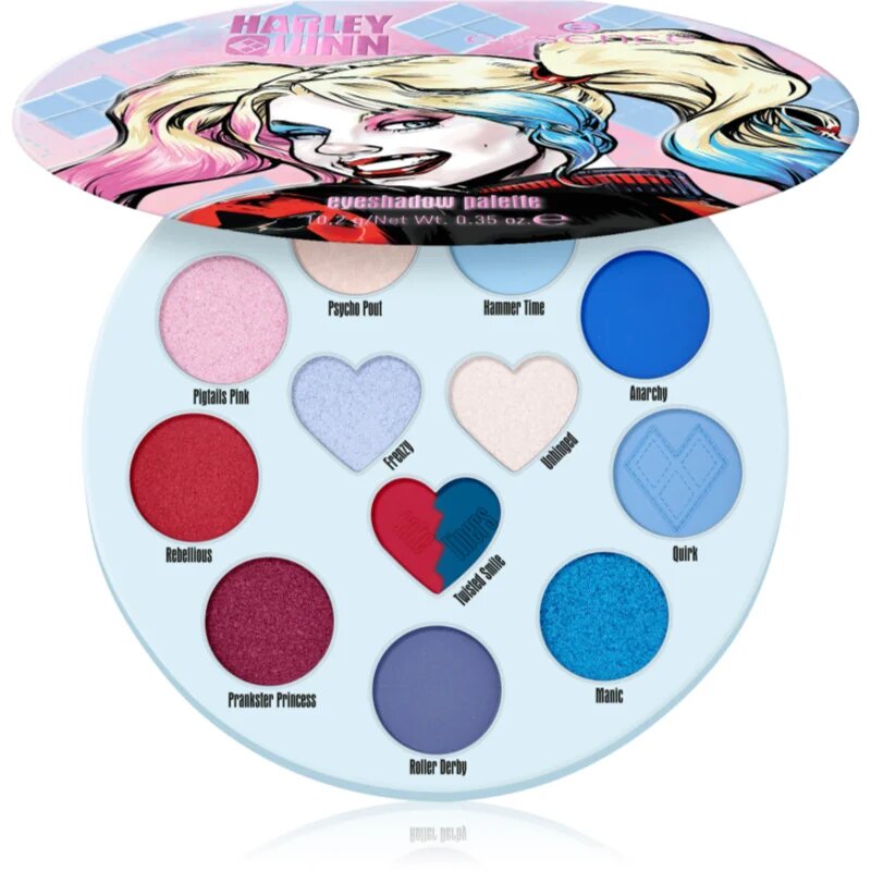 essence Harley Quinn paletă cu farduri de ochi culoare 02 Mad Love 102 g