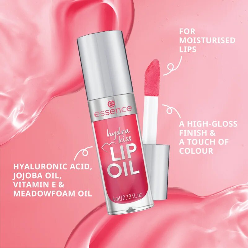essence Hydra Kiss ulei hidratant de buze culoare 02 Honey Honey! 4 ml