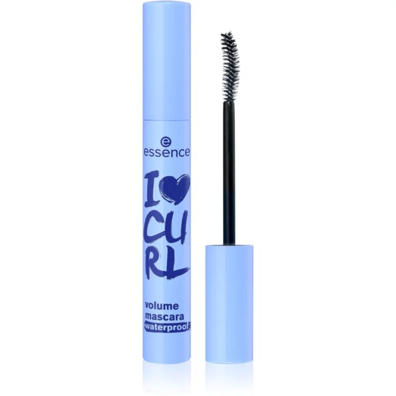 essence I LOVE CURL mascara rezistent la apă pentru volum neagră 10 ml