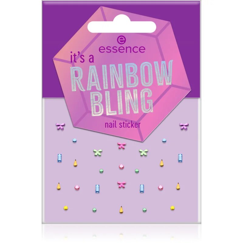 essence it's a RAINBOW BLING folii autocolante pentru unghii 27 buc