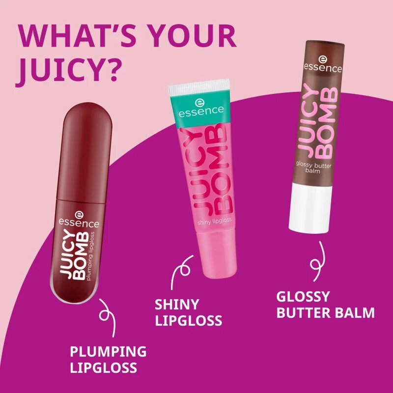 essence Juicy Bomb lip gloss cu efect de crestere culoare 02 Sour Cherry 2.6 ml
