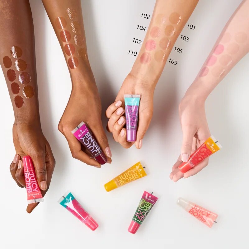essence Juicy Bomb lip gloss culoare 110 Crushed Berry 10 ml