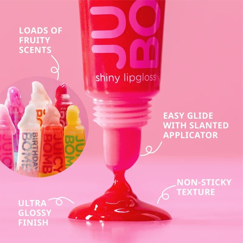 essence Juicy Bomb lip gloss culoare 110 Crushed Berry 10 ml