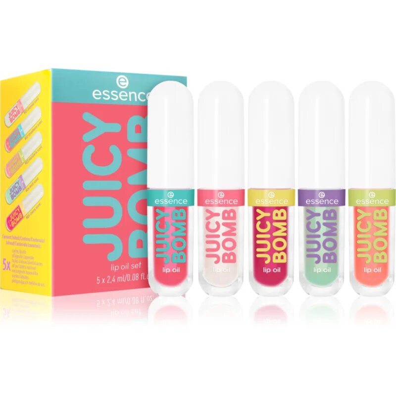 essence Juicy Bomb Lip Oil Set set cadou de buze 5 buc