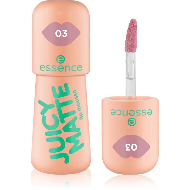 essence JUICY MATTE ruj mousse cu efect matifiant culoare 03 Nude Pink 2.7 ml