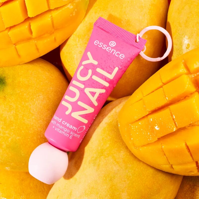 essence JUICY NAIL crema de maini hidratanta cu clips 30 ml