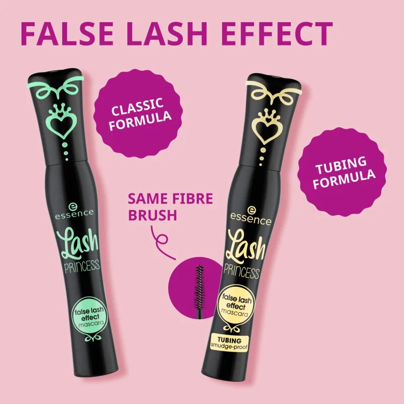 essence Lash PRINCESS TUBING rimel cu efect de gene false culoare 01 Black 12 ml