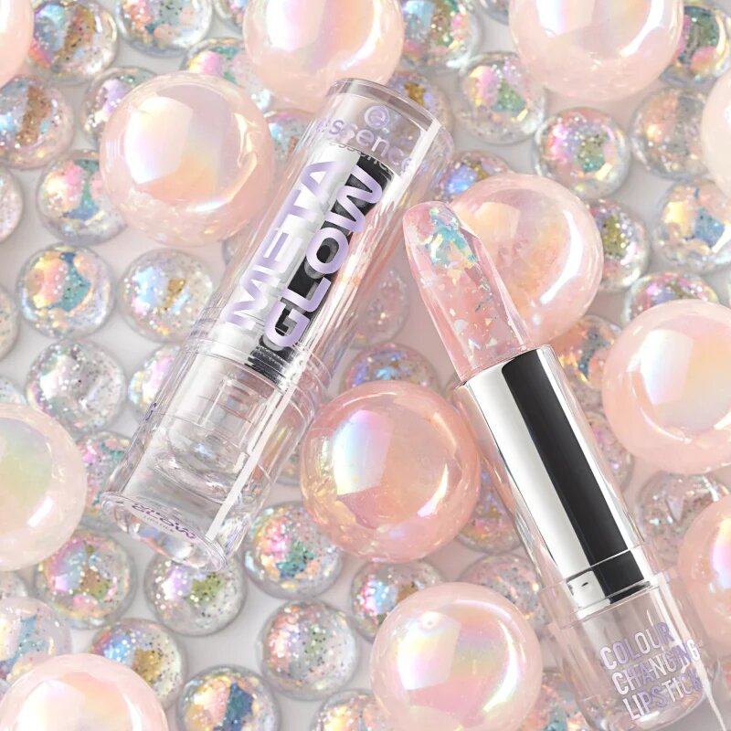essence META GLOW COLOUR CHANGING ruj ce isi schimba culoarea în funcție de starea ta de spirit 34 g