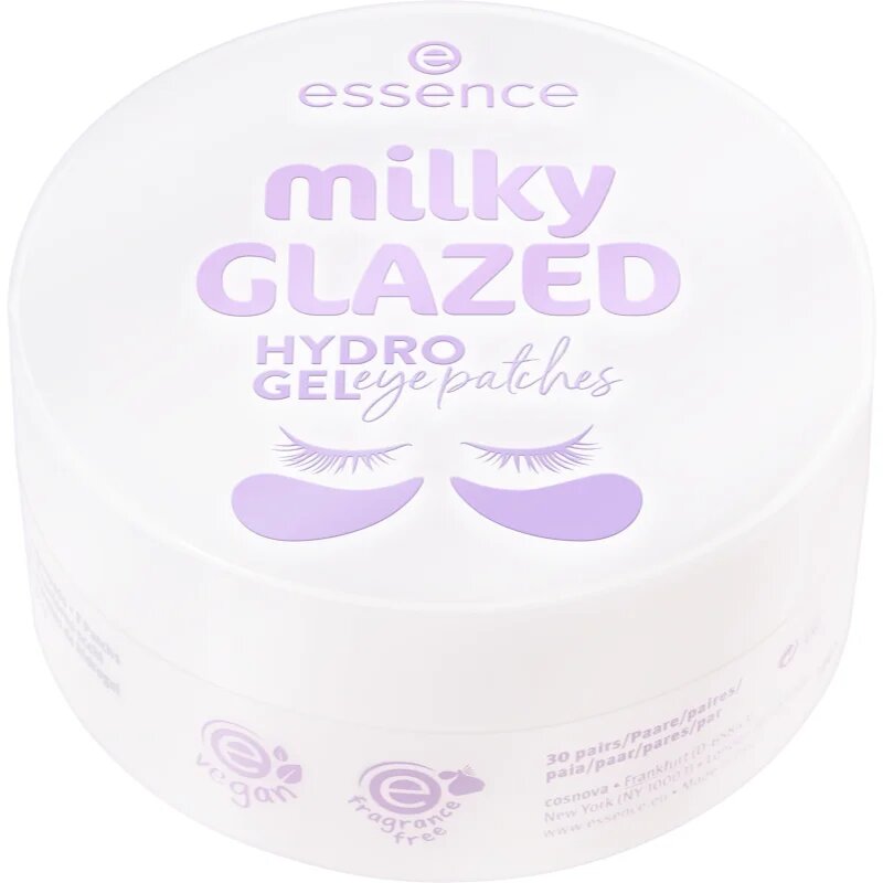 essence milky GLAZED pernuțe din hidrogel zona ochilor 60 buc
