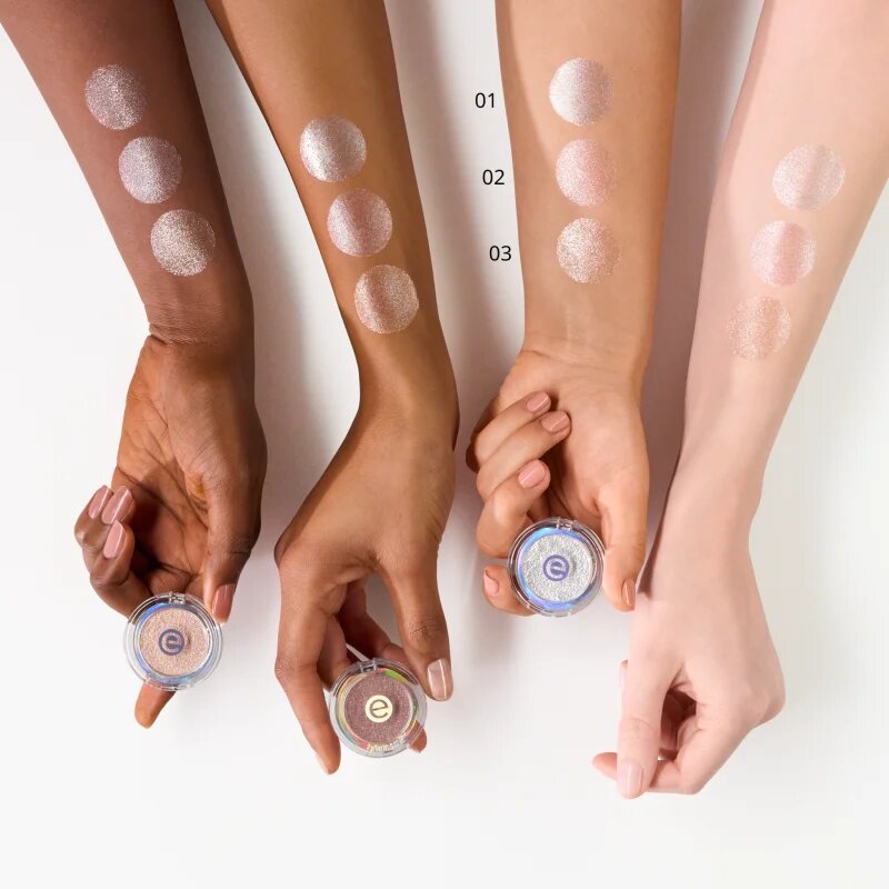 essence mono glitter umbre de pleoape cu sclipici culoare 02 Rosy Sparkle 2 g
