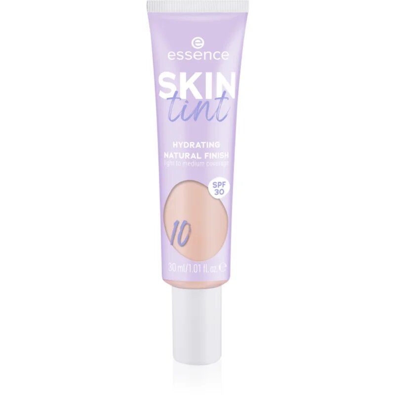 essence SKIN tint machiaj ușor de hidratare SPF 30 culoare 10 30 ml