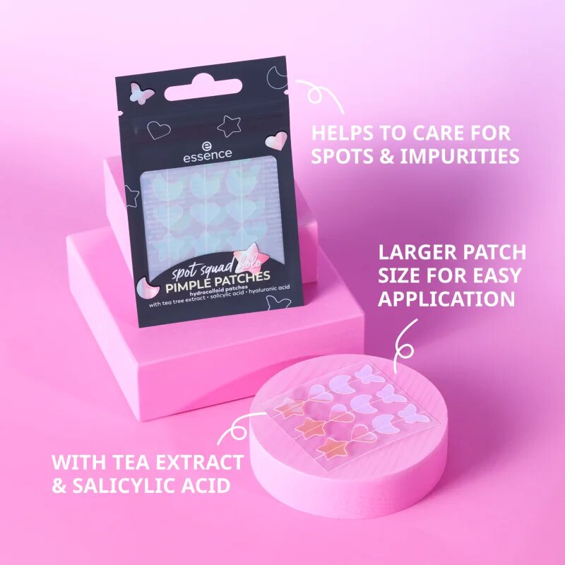 essence Spot Squad Holo Pimple Patches plasturi pentru piele problematică 24 buc