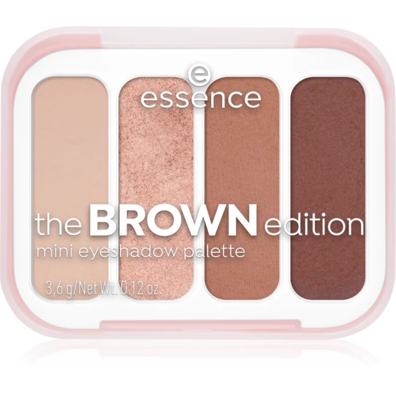 essence The Brown Edition paletă cu farduri de ochi mini 3.6 g