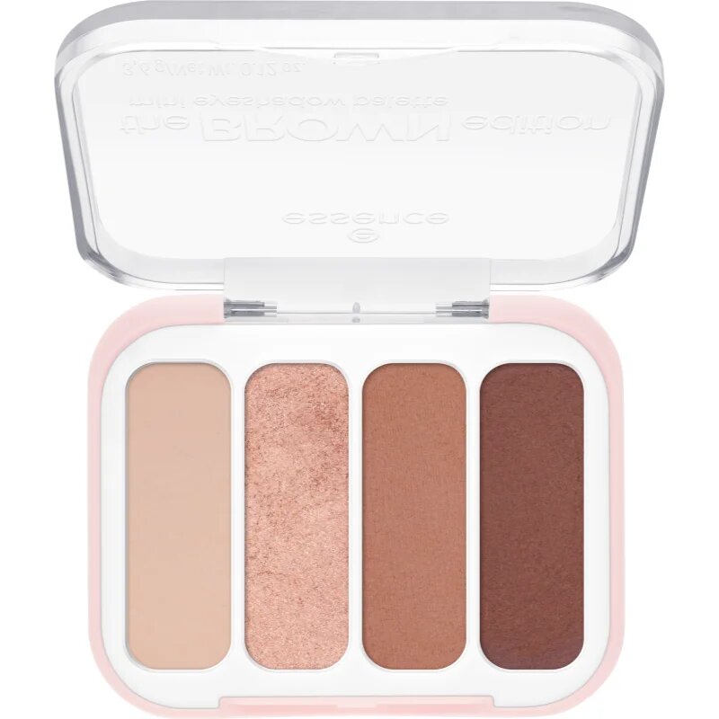 essence The Brown Edition paletă cu farduri de ochi mini 3.6 g