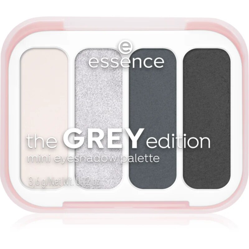 essence The Grey Edition paletă cu farduri de ochi mini 3.6 g