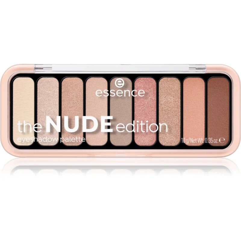 essence The Nude Edition paletă cu farduri de ochi culoare 10 Pretty in Nude 10 g