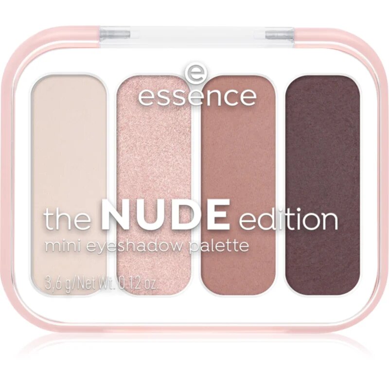 essence The Nude Edition paletă cu farduri de ochi mini 3.6 g
