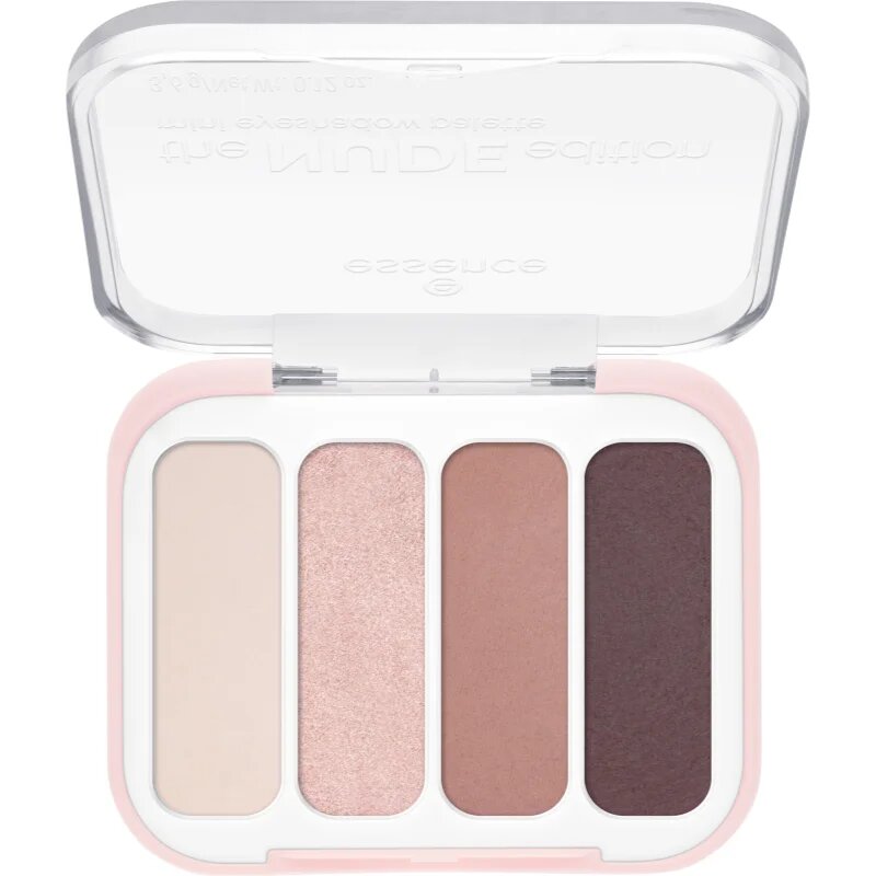 essence The Nude Edition paletă cu farduri de ochi mini 3.6 g
