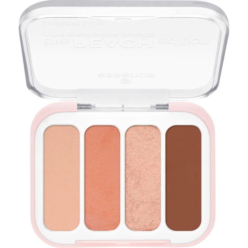 essence The Peach Edition paletă cu farduri de ochi mini 3.6 g